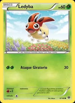 Ledyba card in Spanish