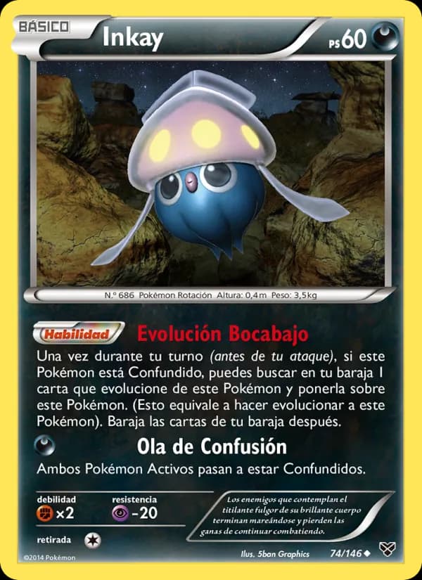 Inkay card in Spanish