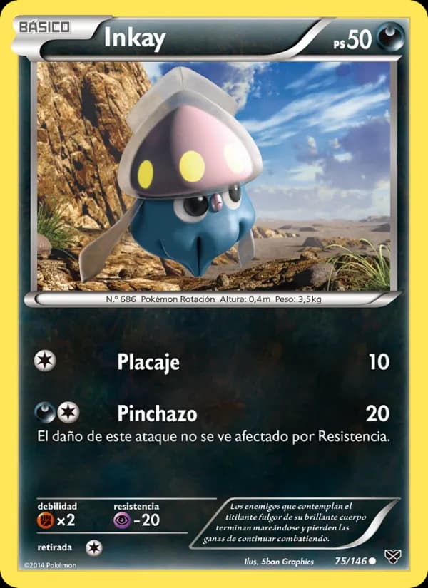 Inkay card in Spanish
