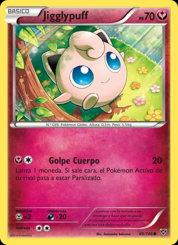 Jigglypuff card in Spanish