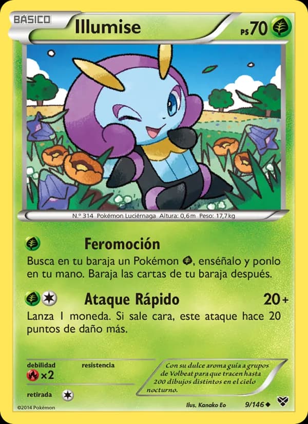 Illumise card in Spanish