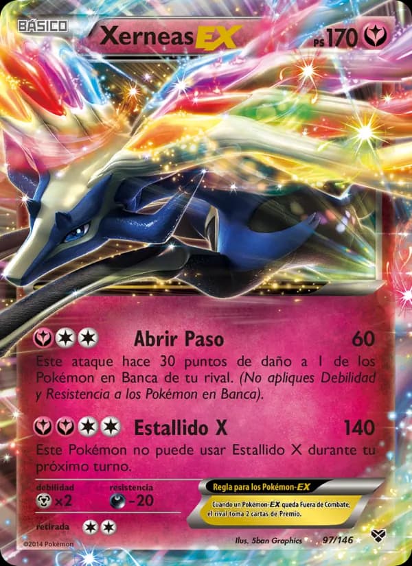 Xerneas EX card in Spanish