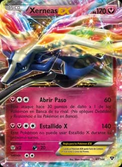 Xerneas EX card in Spanish