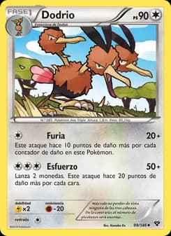 Dodrio card in Spanish