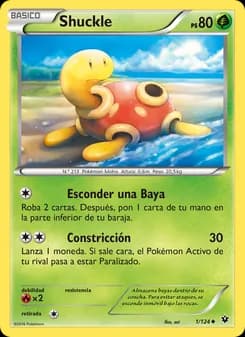 Shuckle card in Spanish