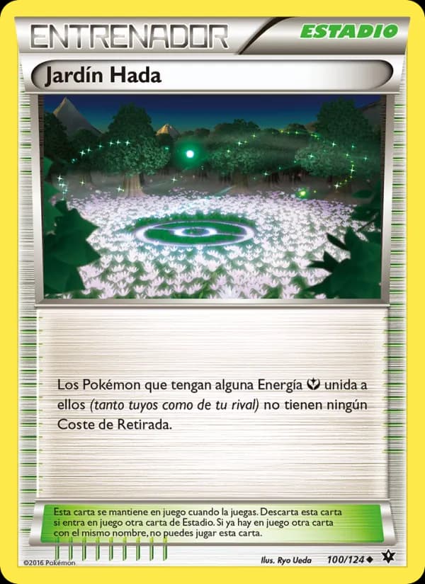 Jardín Hada card in Spanish