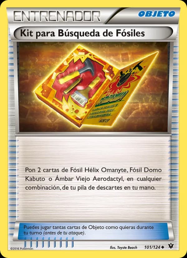 Kit para Búsqueda de Fósiles card in Spanish