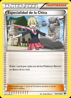 Especialidad de la Chica card in Spanish