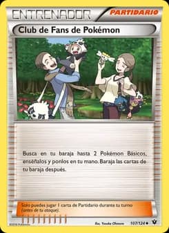 Club de Fans de Pokémon card in Spanish