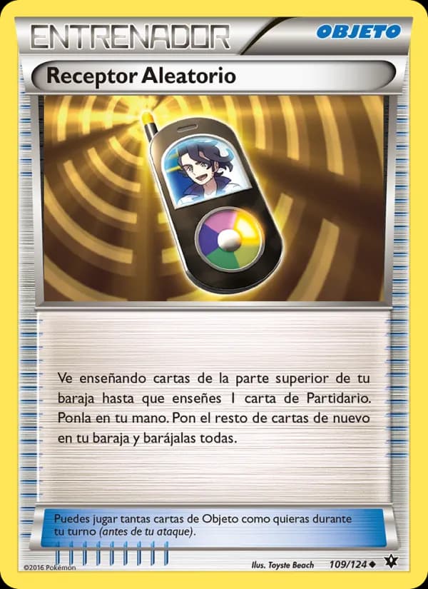 Receptor Aleatorio card in Spanish