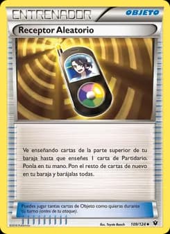 Receptor Aleatorio card in Spanish
