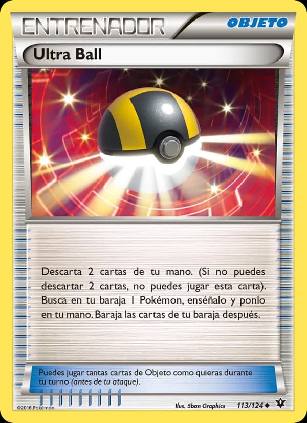 Ultra Ball card in Spanish