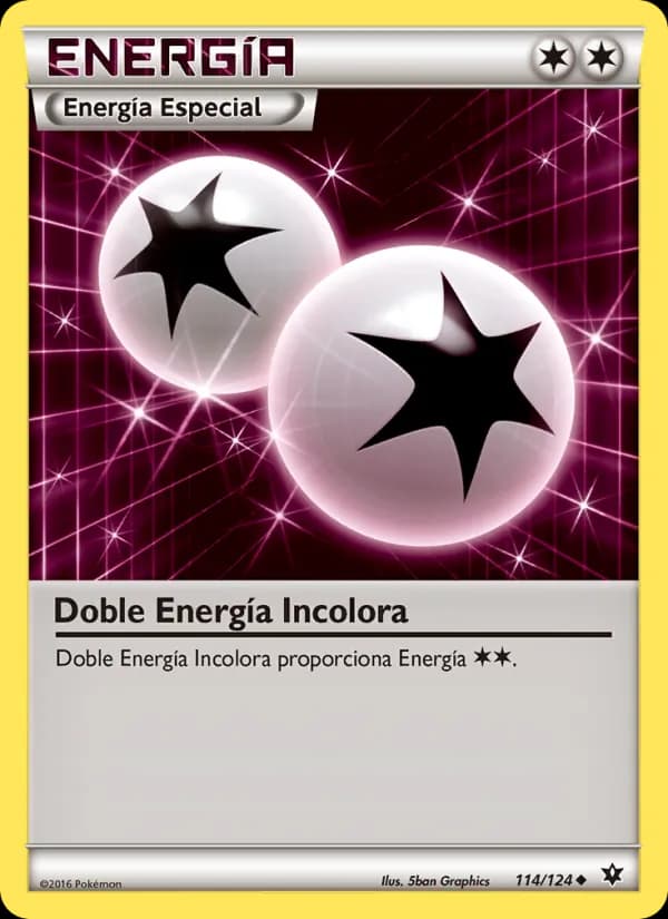 Doble Energía Incolora card in Spanish