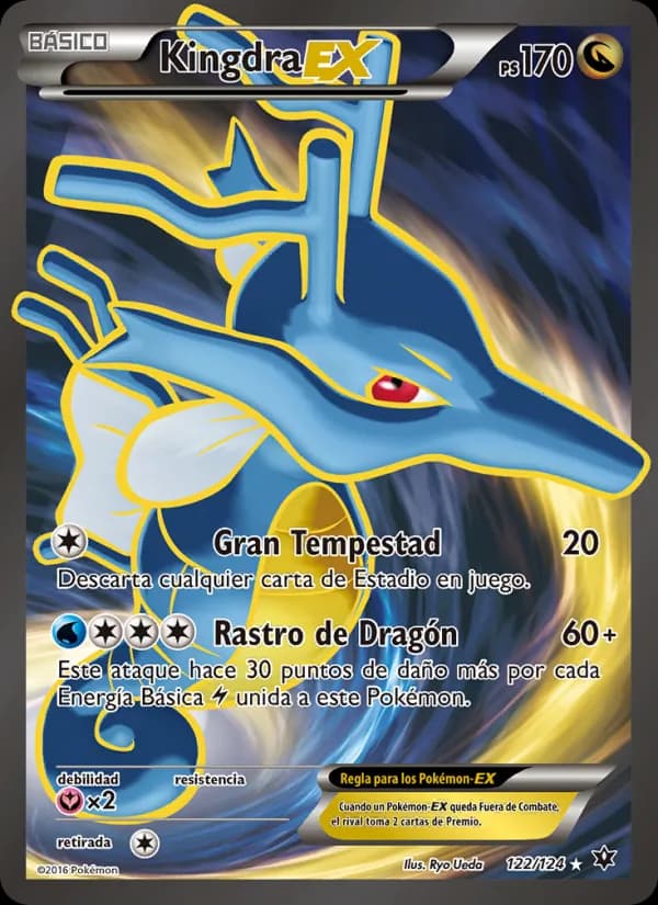 Kingdra EX card in Spanish