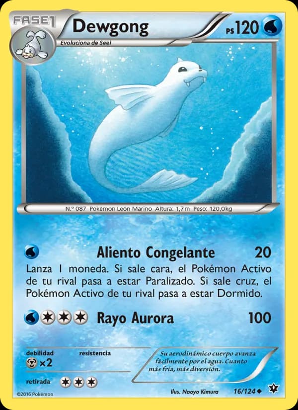 Dewgong card in Spanish
