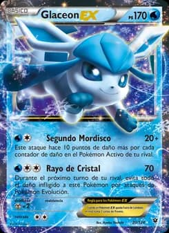 Glaceon EX card in Spanish