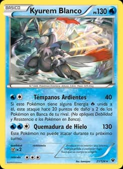 Kyurem Blanco card in Spanish