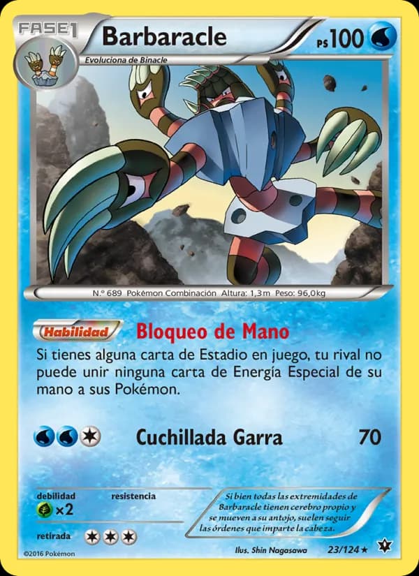 Barbaracle card in Spanish