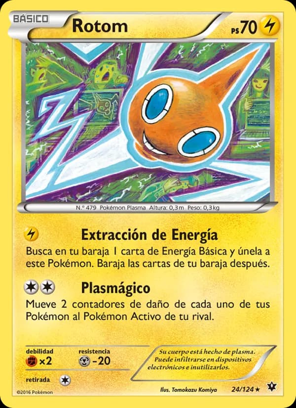 Rotom card in Spanish