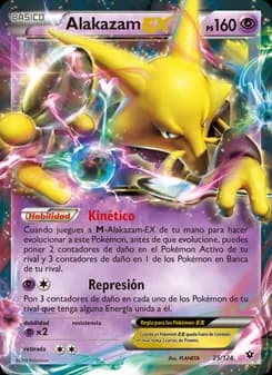 Alakazam EX card in Spanish