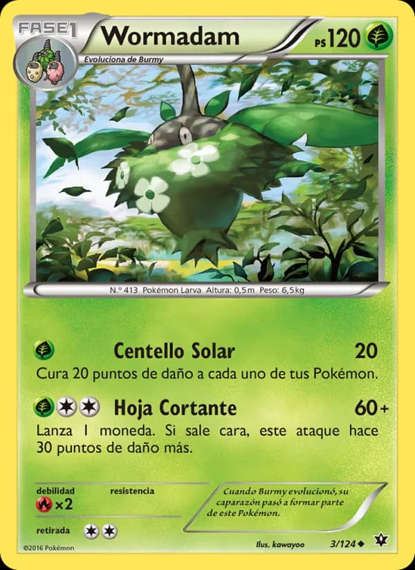 Wormadam card in Spanish