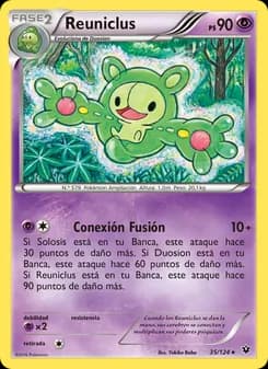 Reuniclus card in Spanish