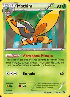 Mothim card in Spanish