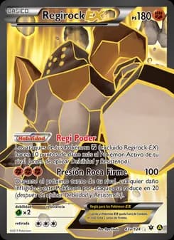 Regirock EX card in Spanish