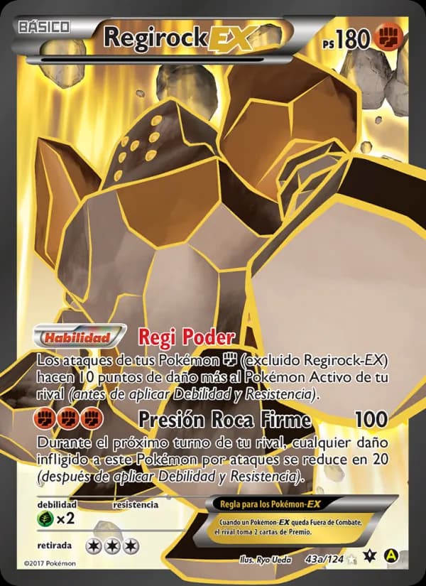 Regirock EX card in Spanish
