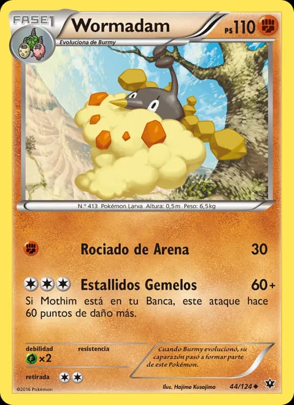 Wormadam card in Spanish