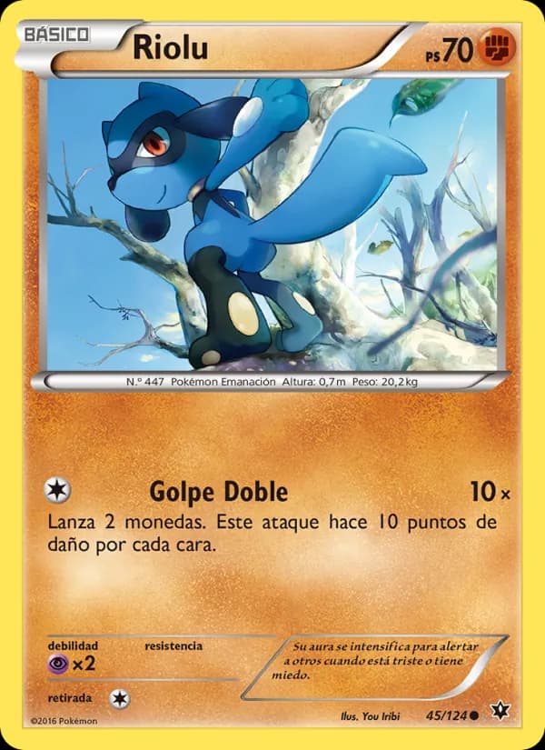 Riolu card in Spanish