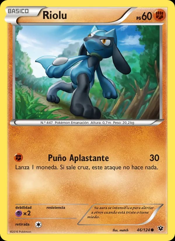 Riolu card in Spanish