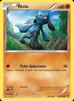 Riolu card in Spanish