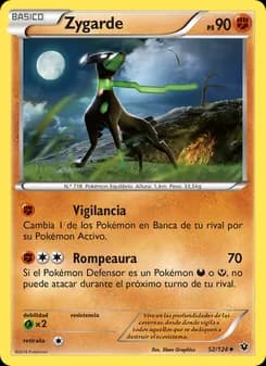 Zygarde card in Spanish