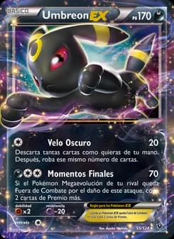 Umbreon EX card in Spanish