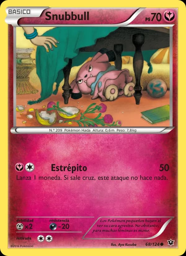Snubbull card in Spanish
