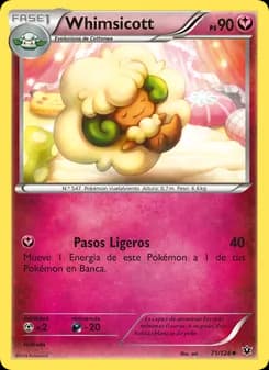 Whimsicott card in Spanish