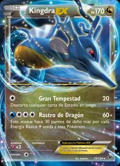 Kingdra EX card in Spanish