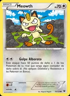 Meowth card in Spanish