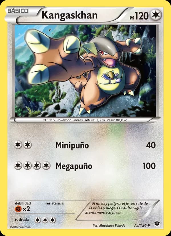 Kangaskhan card in Spanish