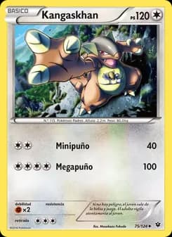 Kangaskhan card in Spanish