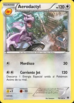 Aerodactyl card in Spanish