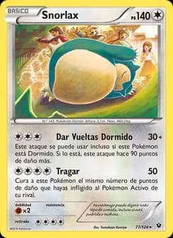 Snorlax card in Spanish