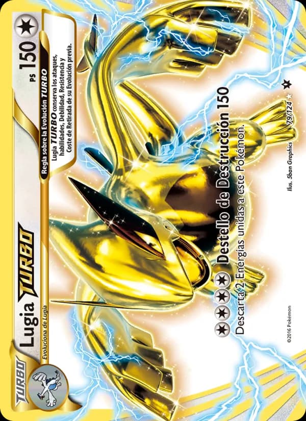 Lugia TURBO card in Spanish