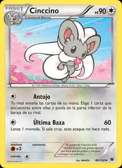 Cinccino card in Spanish