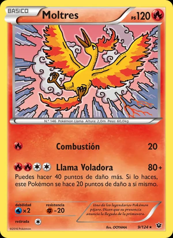 Moltres card in Spanish