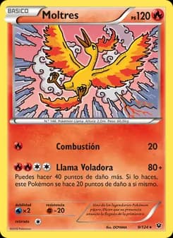 Moltres card in Spanish