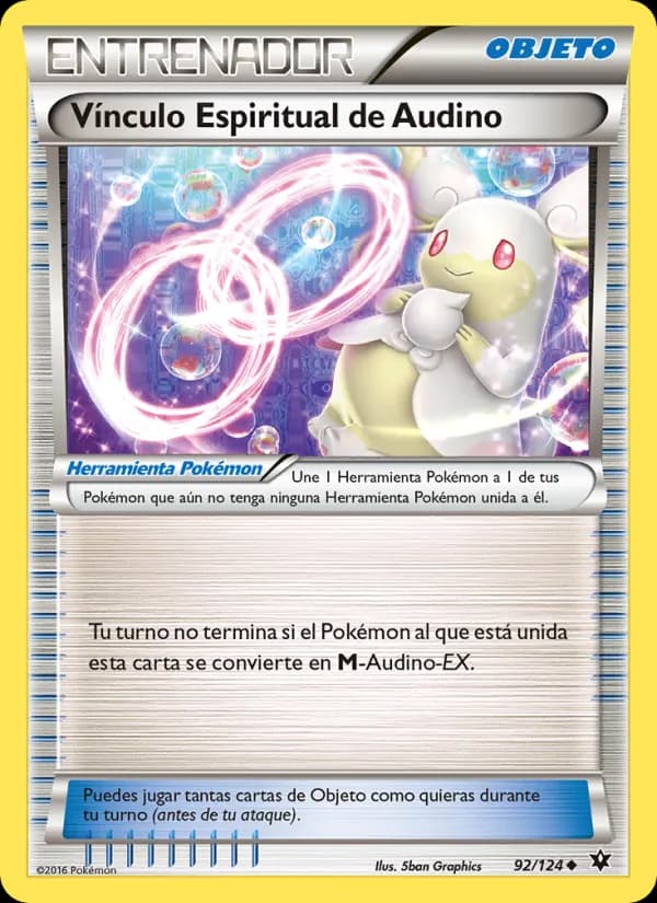Vínculo Espiritual de Audino card in Spanish