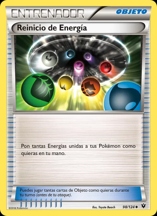 Reinicio de Energía card in Spanish