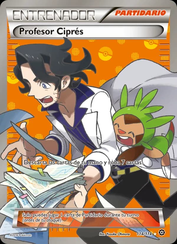 Profesor Ciprés card in Spanish